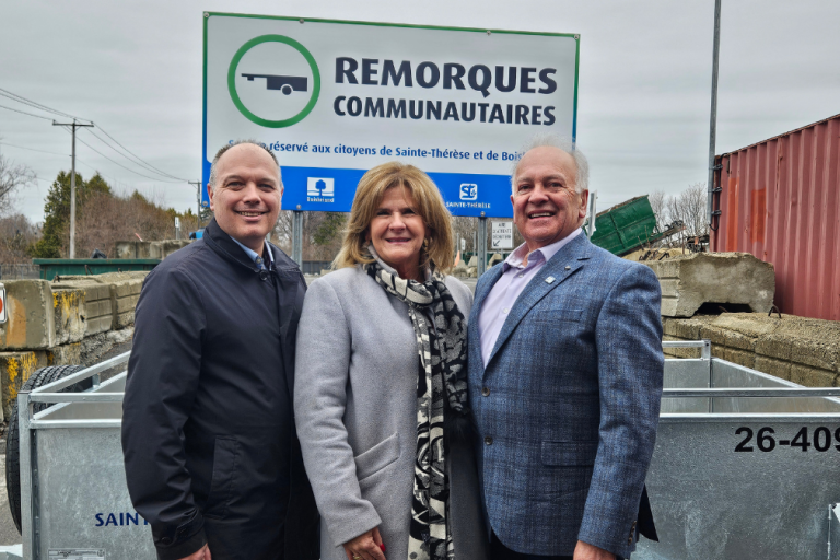 Le programme S&rsquo;investir en action : des remorques gratuites pour les citoyens de Boisbriand et Sainte-Thérèse