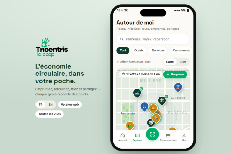 Tricentris annonce sa plateforme écocitoyenne gratuite pour tout le Québec